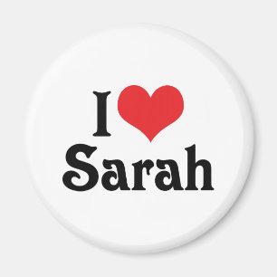 Ich liebe Sarah Magnet