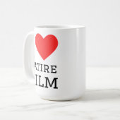 Ich liebe Satirefilm Kaffeetasse (Vorderseite Links)