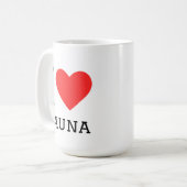 Ich liebe Sauna Kaffeetasse (Vorderseite Links)