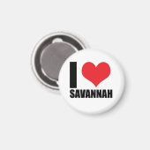 Ich liebe Savannah Magnet (Vorderseite/Rückseite)