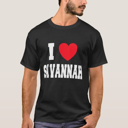 Ich liebe Savannah T-Shirt (Vorderseite)