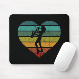 Ich Liebe Saxophon und Saxophonist Mousepad