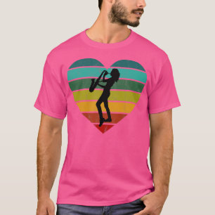 Ich liebe Saxophon und Saxophonist T-Shirt
