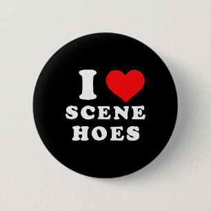 Ich liebe Scene Hoes Frohe Weihnachten Button