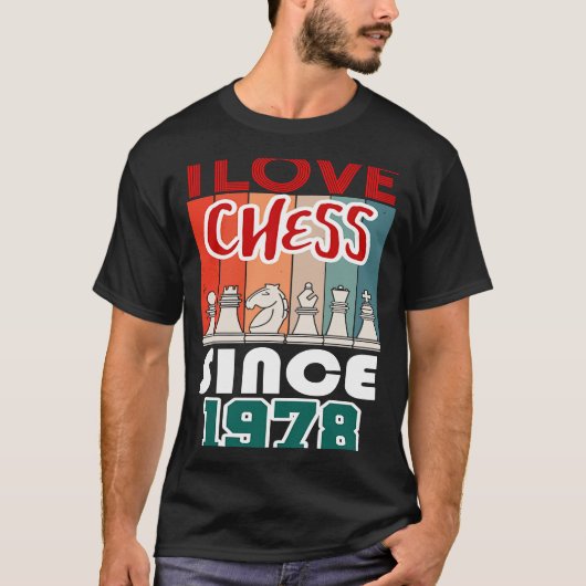 Ich Liebe Schach seit 1978 T-Shirt (Vorderseite)
