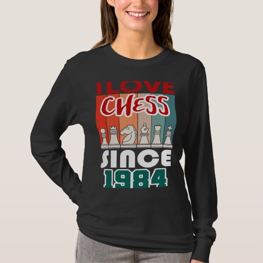 Ich Liebe Schach seit 1984 T-Shirt (Vorderseite)