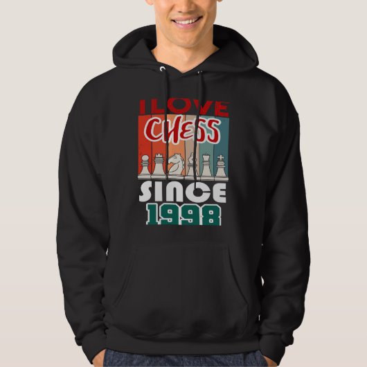 Ich Liebe Schach seit 1998 Hoodie (Vorderseite)