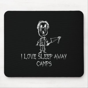 Ich Liebe schlafen weg Camps Halloween Kostüm Word Mousepad