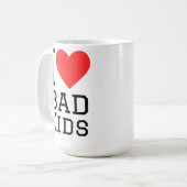 Ich liebe schlechte Kinder Kaffeetasse (Vorderseite Links)
