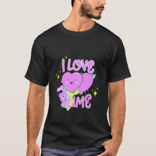 Ich liebe Schleim - Mädchen Kleinkind Vorschule Ki T-Shirt
