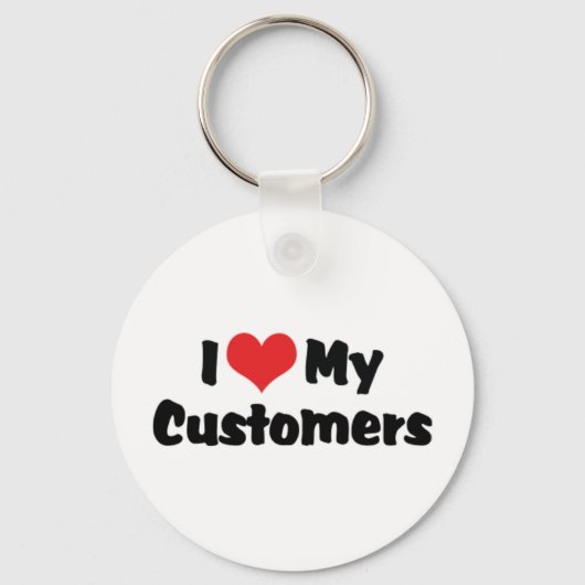 Ich Liebe Schlüsselanhänger meiner Kunden (Vorderseite)