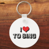 Ich Liebe, Schlüsselanhänger zu singen (Vorderseite)
