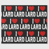 ICH LIEBE SCHMALZ GESCHENKPAPIER (Flach)