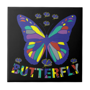 ich-liebe-schmetterling-typografie-zitate-vintage fliese