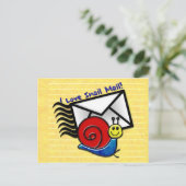 Ich Liebe Schneckenpost! (Die Postkarte) Postkarte (Stehend Vorderseite)