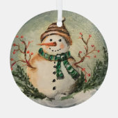 Ich Liebe Schnee! Ornament Aus Glas (Rückseite)