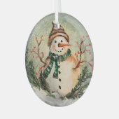 Ich Liebe Schnee! Ornament Aus Glas (Vorderseite links)