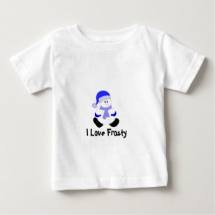 Ich liebe Schneemänner Baby T-shirt