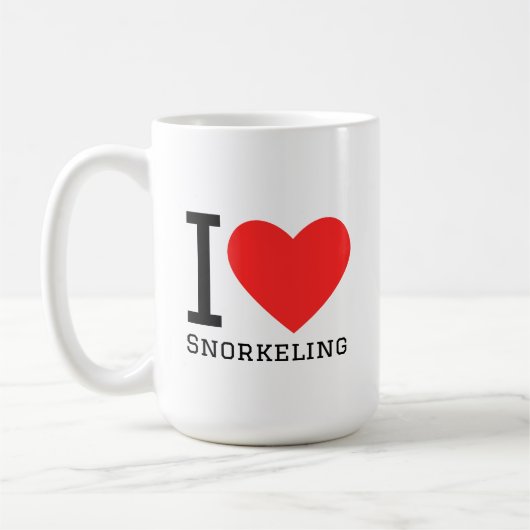 Ich liebe Schnorcheln Kaffeetasse (Links)