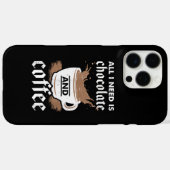 Ich Liebe Schokolade und Kaffee Case-Mate iPhone Hülle (Rückseite (Horizontal))