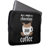 Ich Liebe Schokolade und Kaffee Laptopschutzhülle (Vorne Rechts)