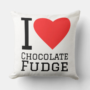 Ich liebe Schokoladen-Fudge Kissen