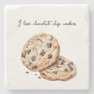Ich liebe Schokoladenkekse   Steinuntersetzer