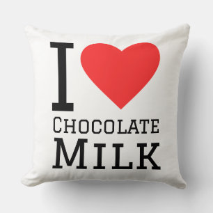 Ich liebe Schokoladenmilch Kissen
