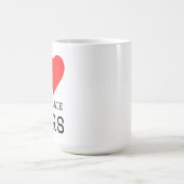 Ich liebe Schokoladenriegel Kaffeetasse (Mittel)
