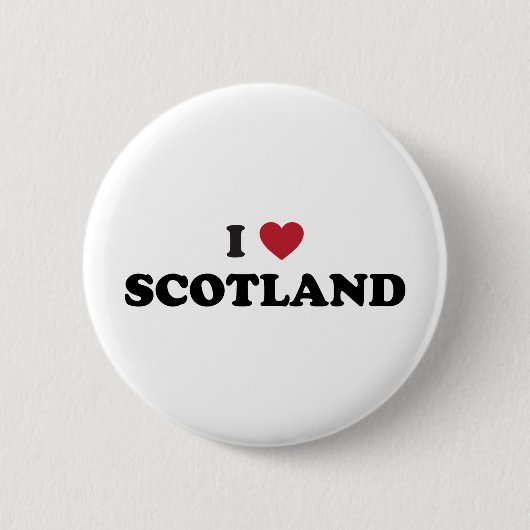 Ich liebe Schottland Button (Vorderseite)