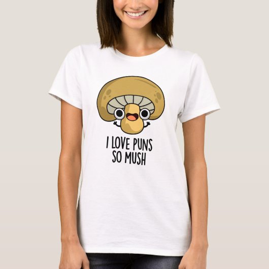 Ich Liebe schubst so viel lustige Pilzpuppe T-Shirt (Vorderseite)