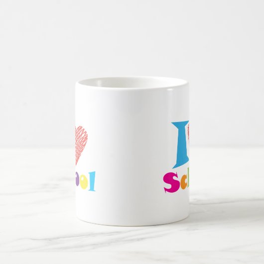 Ich Liebe Schule. Zurück zum Cartoon des Abschluss Kaffeetasse (Mittel)