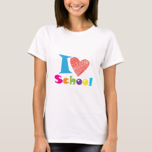 Ich Liebe Schule. Zurück zur Schule. Cartoon Niedl T-Shirt