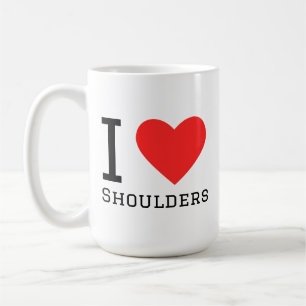 Ich liebe Schultern Kaffeetasse