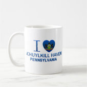 Ich liebe Schuylkill Haven, PA Kaffeetasse (Links)