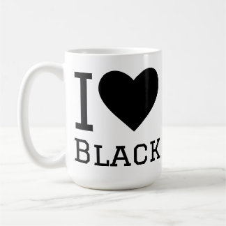 Ich liebe Schwarz Kaffeetasse