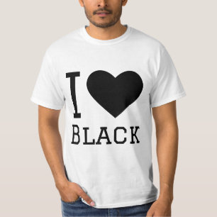 Ich Liebe schwarz T-Shirt