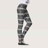Ich liebe schwarz-weiße Leggings (Rechts)
