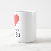 Ich liebe schwarze Comedy-Serien Kaffeetasse (Mittel)