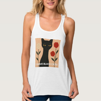 ICH LIEBE SCHWARZE KATZEN! TANK TOP