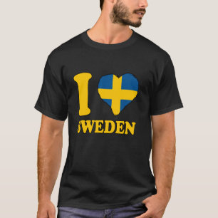 Ich liebe Schweden Schwedische Wurzeln Schwedische T-Shirt