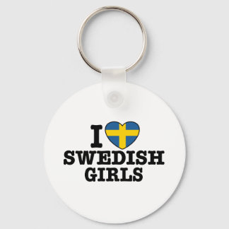 Ich Liebe Schwedische Mädchen Schlüsselanhänger