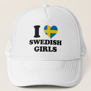 Ich Liebe Schwedische Mädchen Truckerkappe