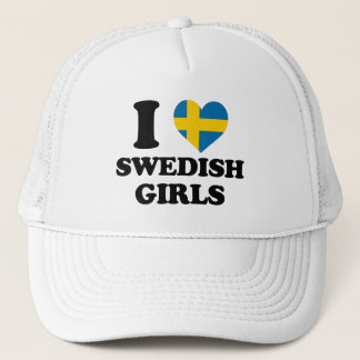 Ich Liebe Schwedische Mädchen Truckerkappe