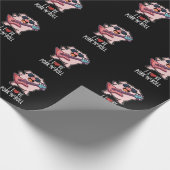 Ich Liebe Schweinefleisch und Roll Funny Music Pig Geschenkpapier (Ecke)