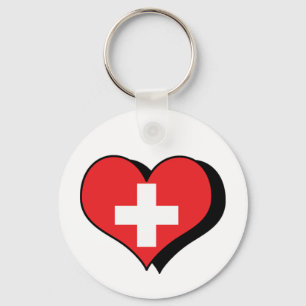 Ich liebe Schweiz Schlüsselanhänger