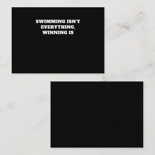 Ich Liebe, schwimmen Art Design Kostenvoranschlag Begleitkarte (Vorne/Hinten)