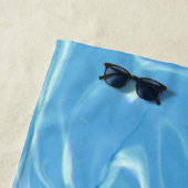 Ich Liebe schwimmen - das einladende blaue Wasser Strandtuch (Beispiel)