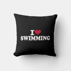 Ich liebe Schwimmen Kissen