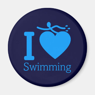 Ich Liebe Schwimmen Magnet